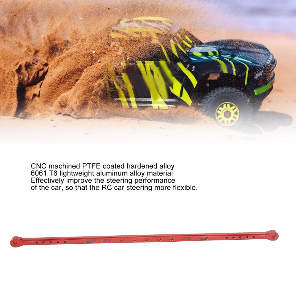 390mm Aluminum Alloy Center Brace Bar for   1Celsius7 Mojave 6s   RC Car Accessories