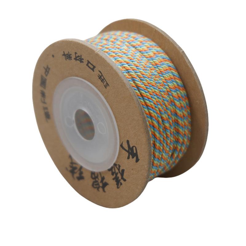 Dragon Boat Festival Multicolored Rope Diy Multicolored Rope Hand-Woven Self-Woven Hand Rope Material Bracelet Tibetan Hand Rubbing Cotton Thread Rope