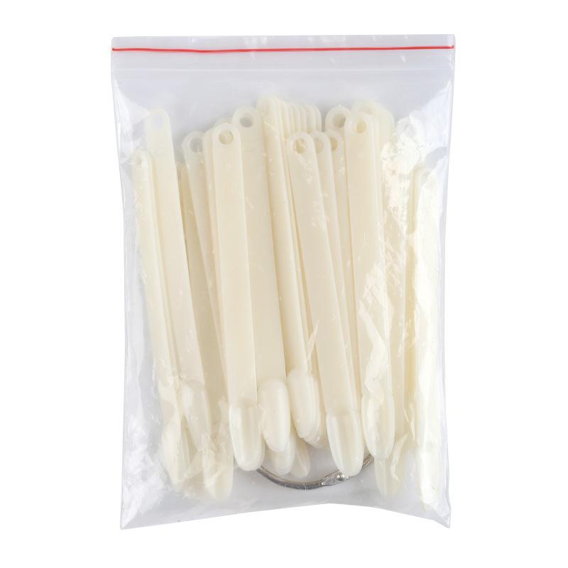 50 Pcs/set False Nail Tips Fan Nature Clear Finger Full Card Nail Art Display Practice Polish All for Manicure