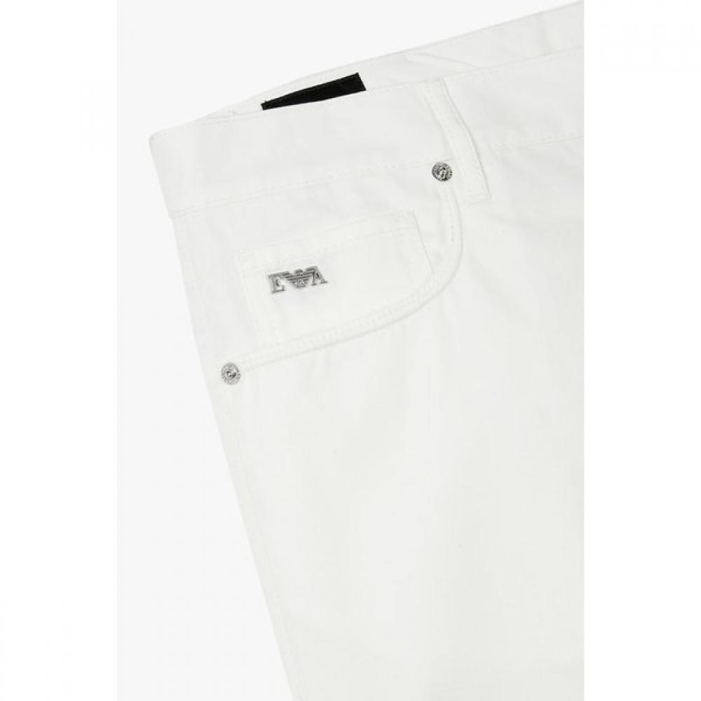 Emporio Armani Men S Straight Fit Silk Cotton pantS A515106014