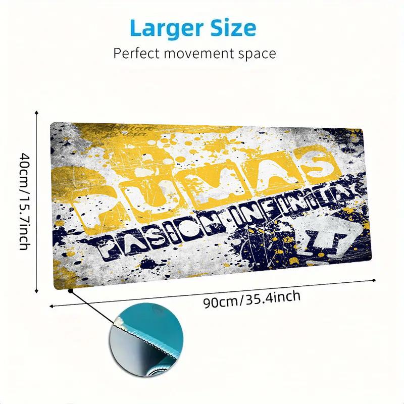 Pumas Fc Color Mouse Pad Large Gaming Table Cushion Non-slip Laptop Tablet Big Mousepad XXL Mat Mini PC Playmat With Lock Edge