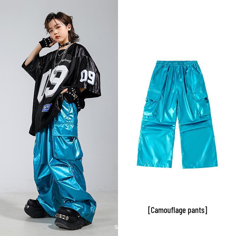 Street Style Hip Hop & Jazz Dance Outfit pro děti - Letní vystoupení pro chlapce a dívky