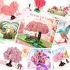 3D Pop Up Greeting Card Romantic Love Flowers Butterfly Bouquet Handmade Surprise Card Anniversary Birthday Valentine's Day Gift