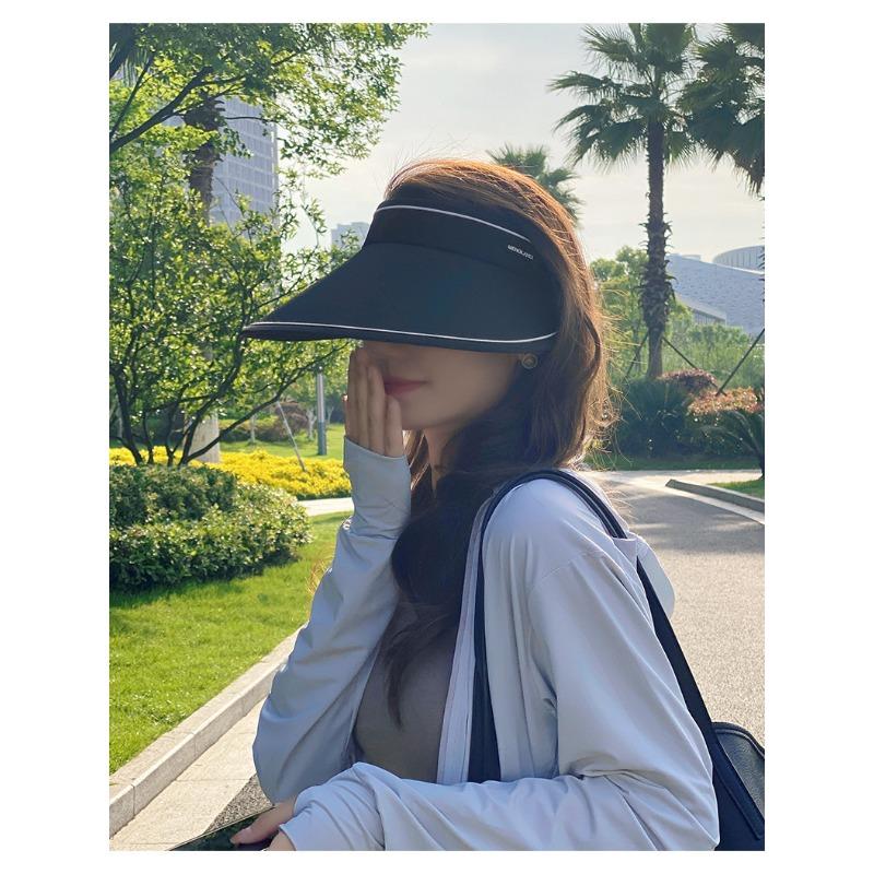 Strong blackout sun protection hat women's summer UV protection sun hat big edge face cover empty top hat