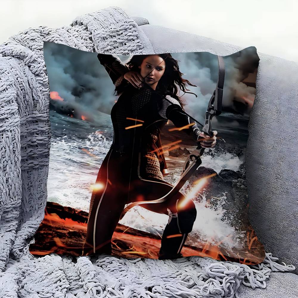 

Game The Hunger Pillowcase Toon Gift Cushion Cover Bedroom Home Sofa Chair Seat Decor Pillow Case 12x12Inch