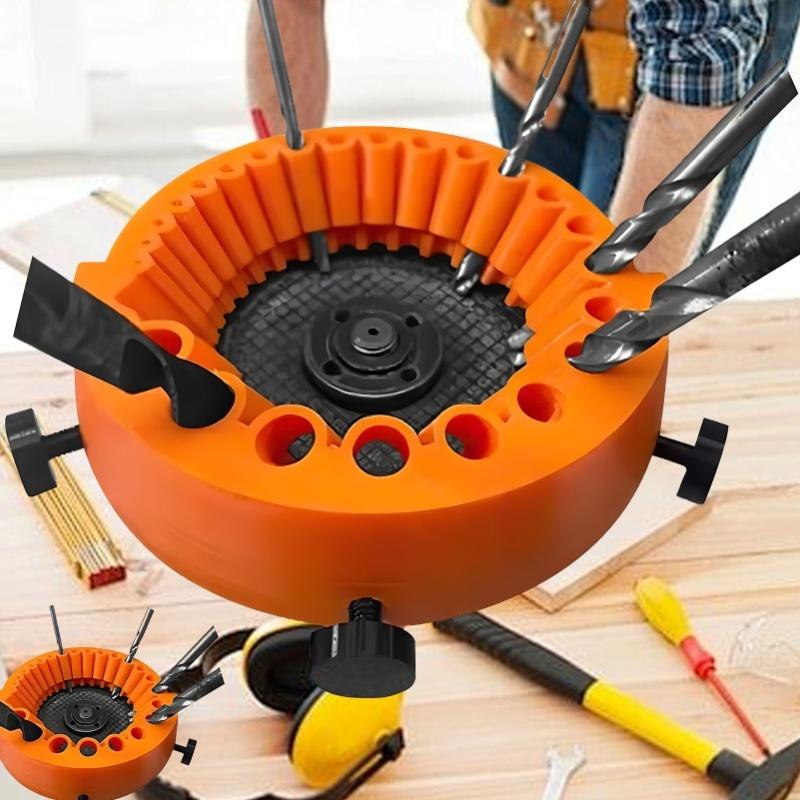 Drill Bit Sharpener For Angle Grinder ABS Power Drill Bit Grinding Attachment For 2 To 13mm Drill Bits Orange