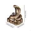 Statua Anno del Serpente Pezzo d'Arte da Collezione Feng Shui per Esposizione da Ufficio