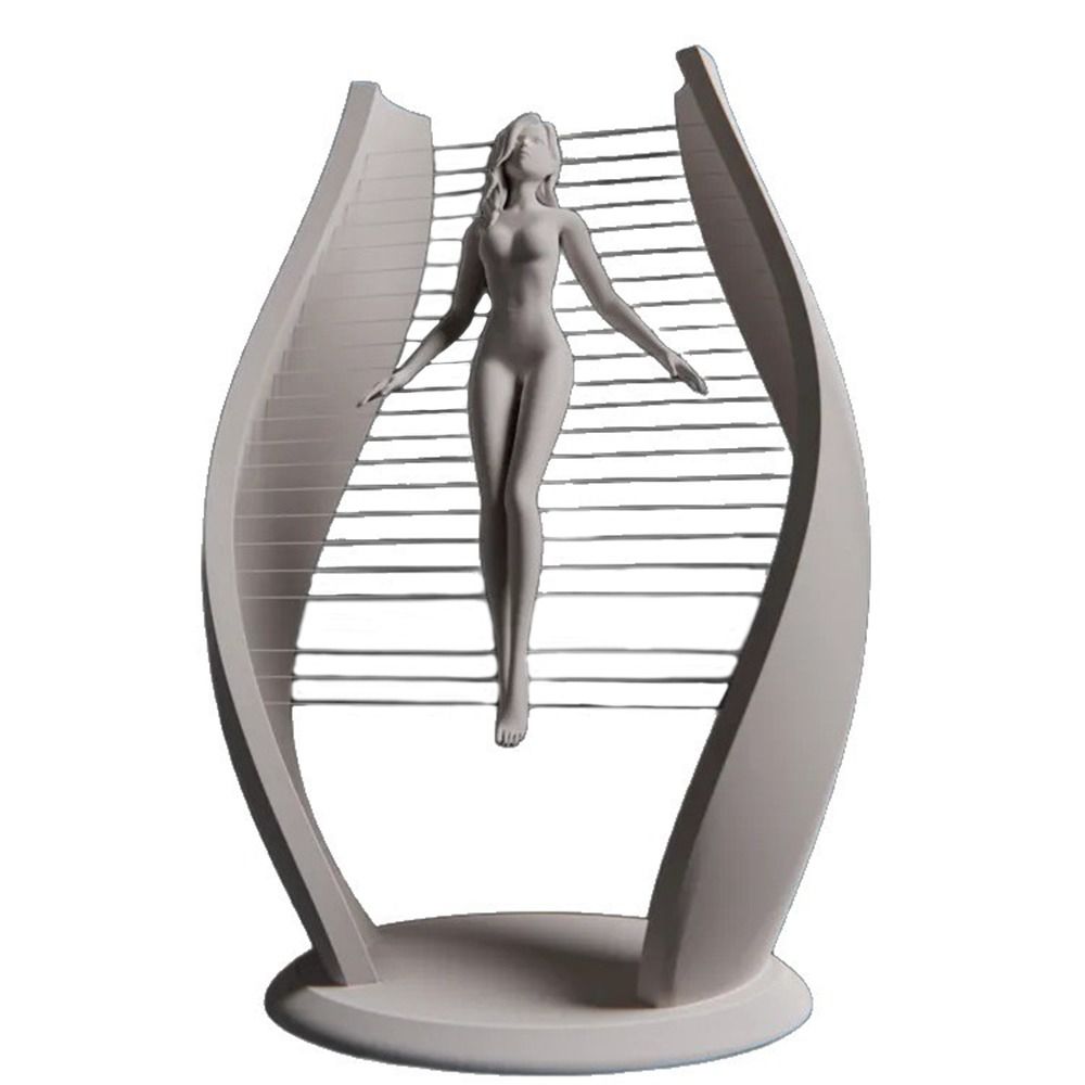 White 3D Beyond Rebirth Ornaments Modern Desktop Sculpture Office Bedroom Home Decorations