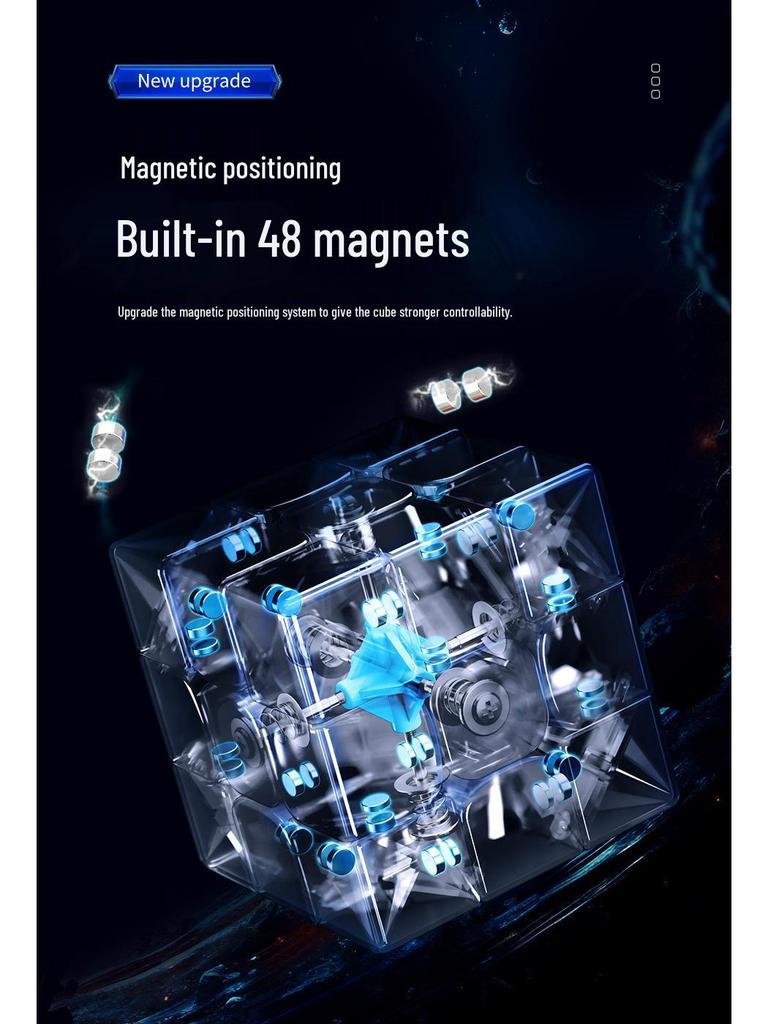 Magic Domain RS3M Magnetic UV Smooth Speedcubing Competition Puzzle Cube