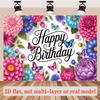 1pc Floral Party Backdrop - Celebration Decor