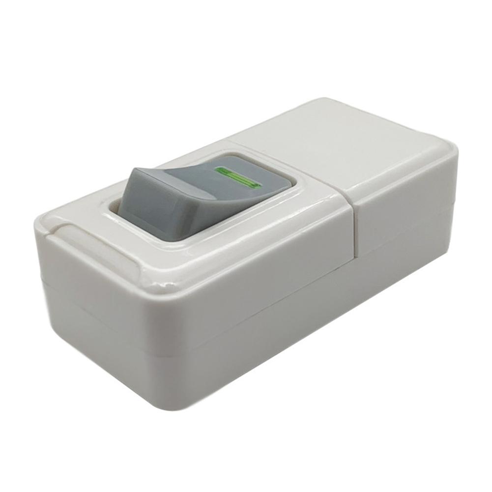 1PCS White ON OFF Push Button Switch Table Led Lights Line Midway Control Switch Plastic Metal Push Button Switch