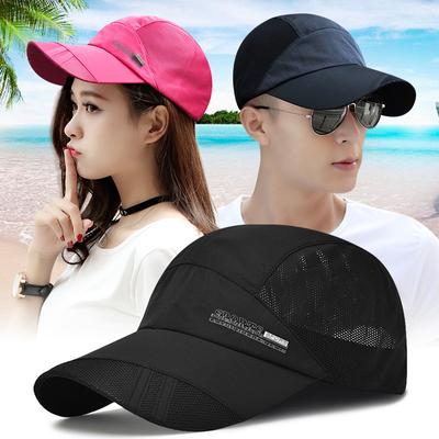 Sommer Herren Baseballkappe für Sport Schnelltrocknendes Netz Damen Sonnenhut Outdoor Angeln Laufen Sonnenschutzmützen für Junge Reisekappe