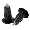 2pcs Bicycle Handlebar Plugs Aluminum Alloy Wearable Universal Mountain Bike Grip End PlugsBlack