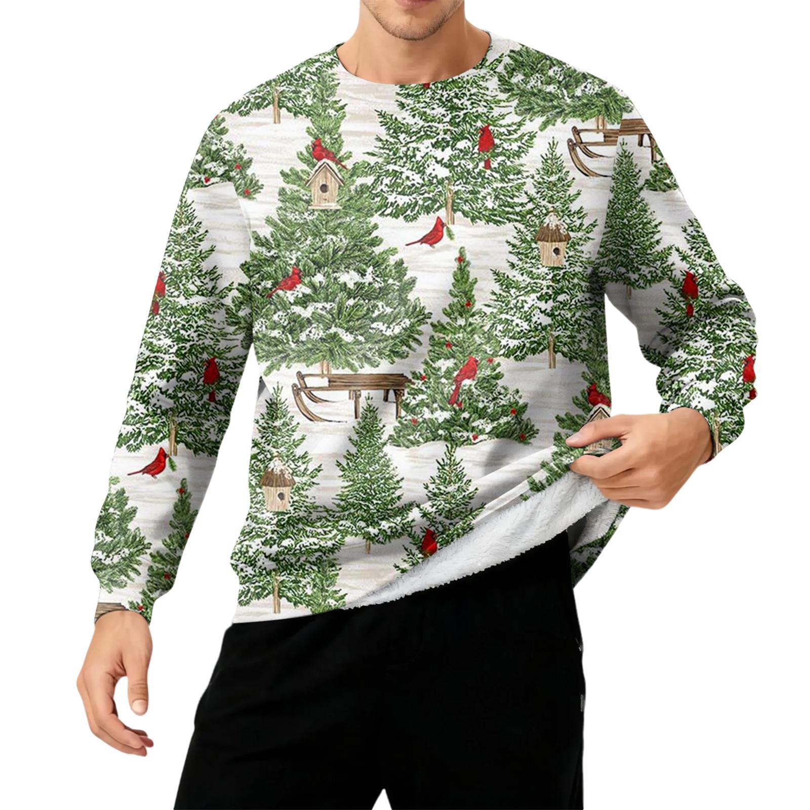 

Мужская толстая теплая толстовка с флисовой подкладкой и круглым вырезом XL белый