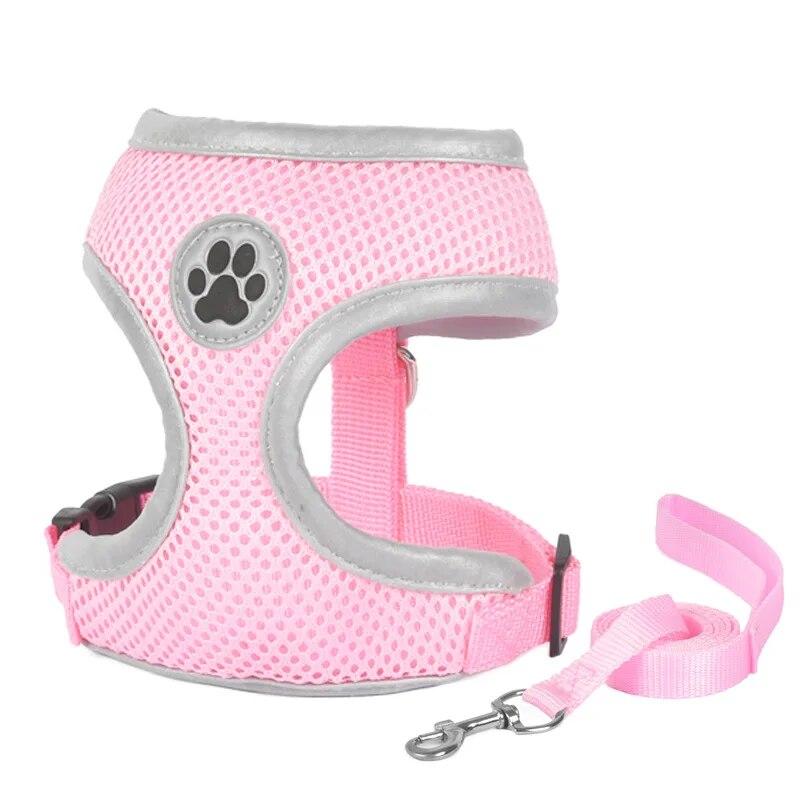 Cat Harness Leash Set Reflective Puppy Pet Walking Lead Leash Escape Proof Kitten Harness For Cats Small Dogs Cat Accessories