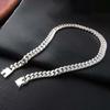 Metal Silver-plated Neck Chain Luxury Exaggerated Men Necklace Fashion 10MM Twists Necklace  Party