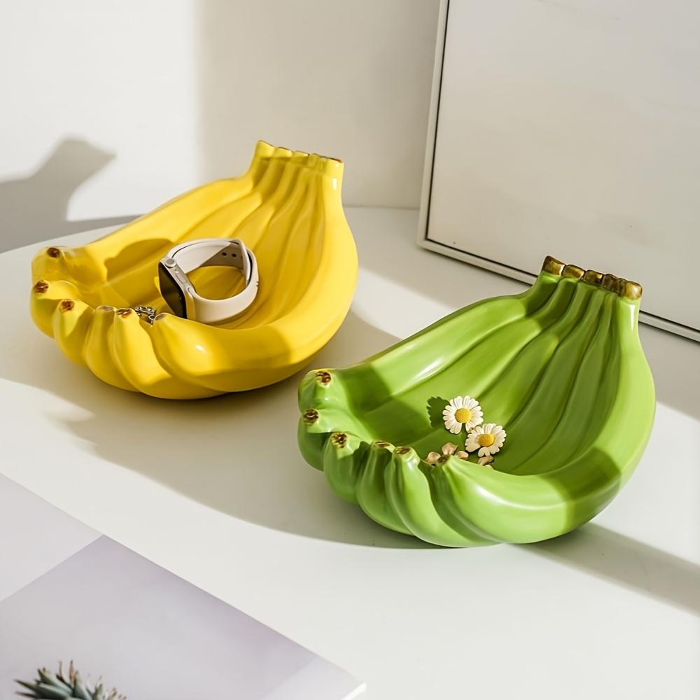 Vassoio Decorativo Boho in Ceramica a Forma di Banana, Organizer Multifunzione per Gioielli e Piccoli Oggetti, Accessorio per l'Arredamento del Soggiorno