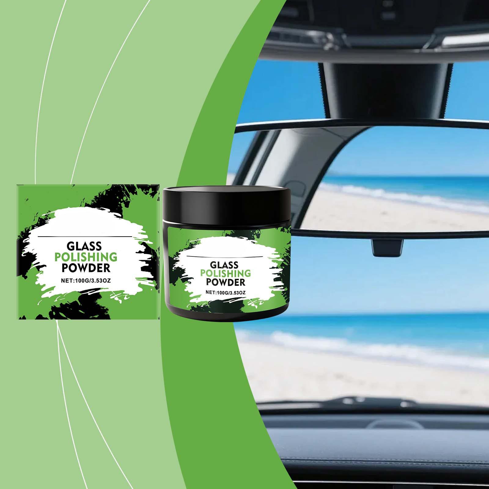 

Glass Polishing Powder - Automotive Glass Cleaning, Stain Removal, Refurbishment, Gloss , Prevention, and Polishing Powder One Size