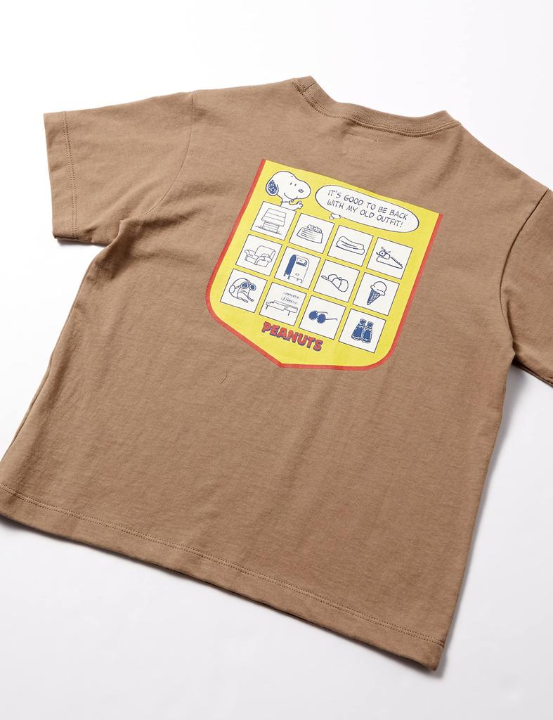 Lee Official Back Print Boys Brown 130 T-Shirt (OVERALL FLASHER) LK0760-327