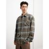 Veste chemise à carreaux manches longues pour homme GXG