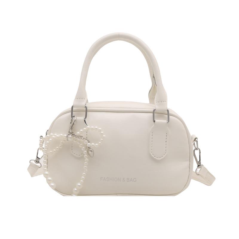 Neue Sommer Mode Einfache Damen Quadratische Tasche Perlen Schleife Umhängetasche Crossbody Tasche