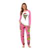 Family Matching Christmas Print Long Sleeve Loungewear Set for Parents and Kids
