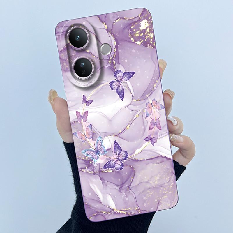 Case For Vivo V60 Lite Cute Panda Sweet Girls Cats Liquid Silicone Soft Back Cover For VivoV60Lite 5G Bumper Protective Casing