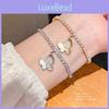 Zircon Butterfly Hollow Out Pull Bracelet With Cubic Zirconia For Women Gift