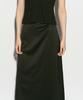 Rie Draped Silky Skirt