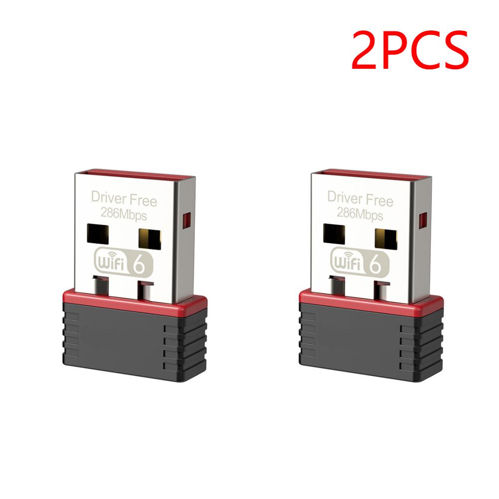 1-5PCS USB Adapter 2.4GHz 286Mbps Wireless USB WiFi Network Adapter AX Protocol High Speed USB Receiver for Desktop Computer
