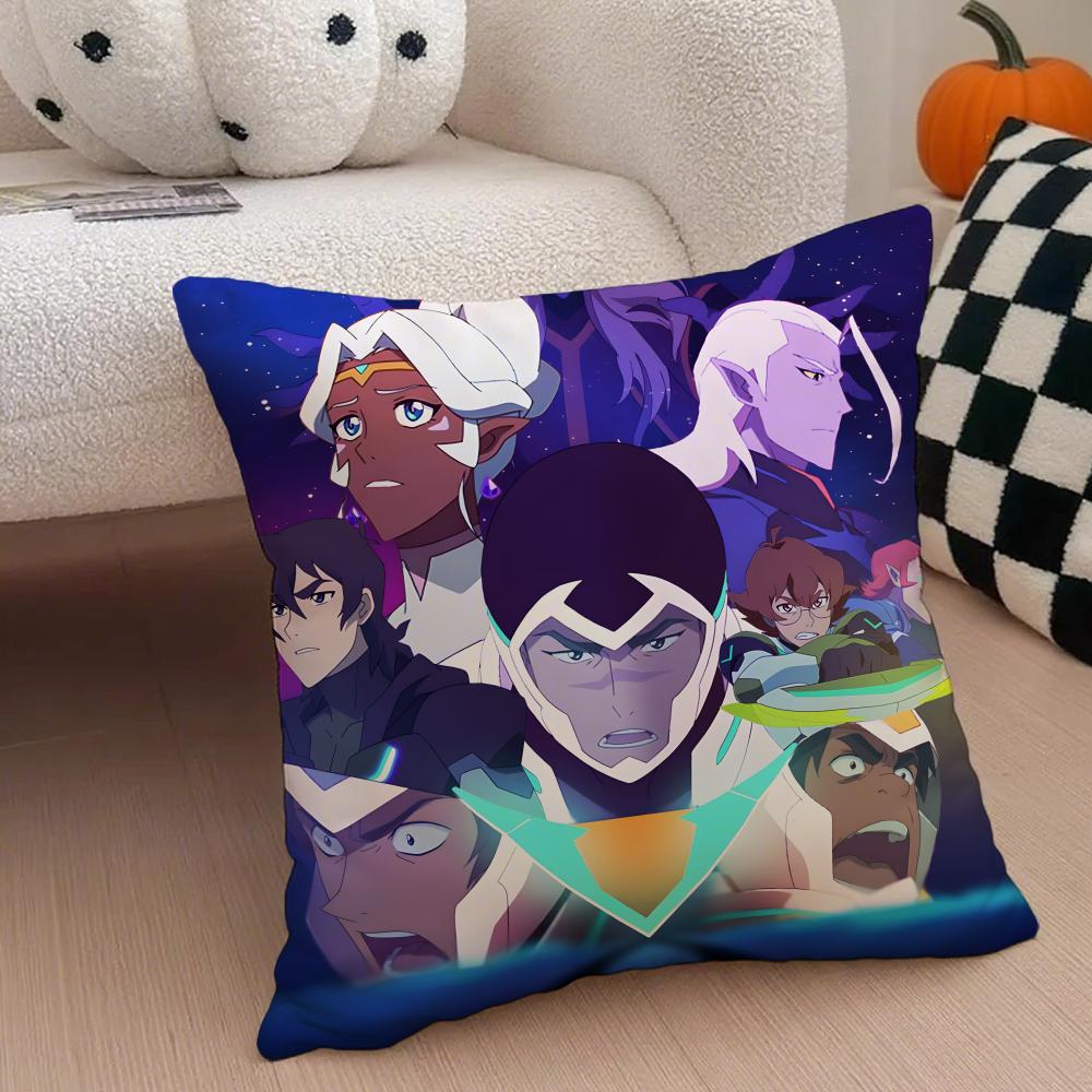 VVoltron Legendary Defender Cushion Cover Throw Pillow Cover Hidden Button Durable Polyester Chair Cushion
