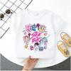 2026 New K-POP Saja Boys Print Short-Sleeved Spring Family Clothing for Boys and Girls Cute Polyester T-shirt for Boys and Girls