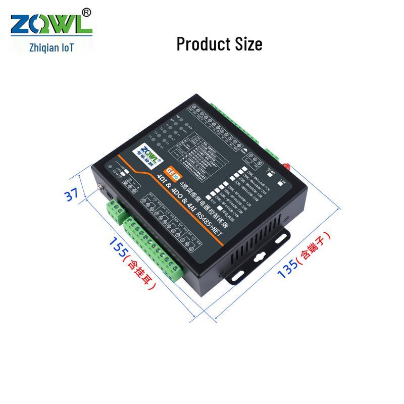 Zhiqian IoT 4-Channel Network Relay Output Module