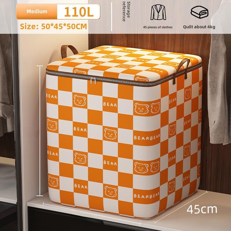 Large Quilt Storage Bags, Thickened Clothes Storage Bags with Zipper, Foldable Storage Containers for Moving, Bedding, Comforters, Blankets