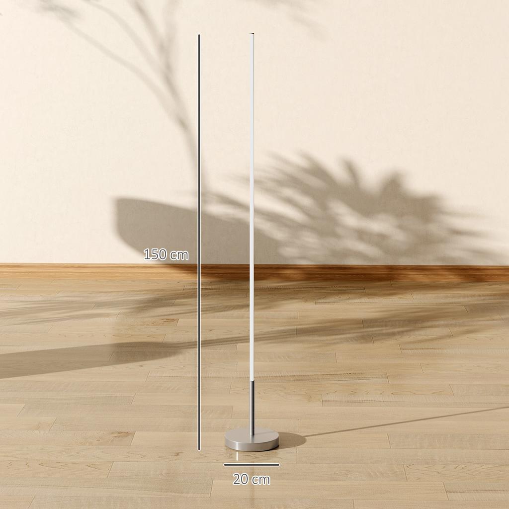 LED Floor Lamp Living Room with Adjustable Color Temperature for Bedroom, Office, 20 x 20 x 150 cm