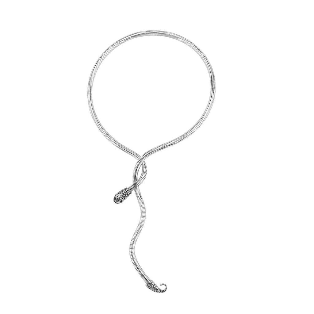 Exaggerated Personality Winding Snake Collar Necklace Bracelet Personality Three-dimensional Snake Cold Wind Metal Jewelry