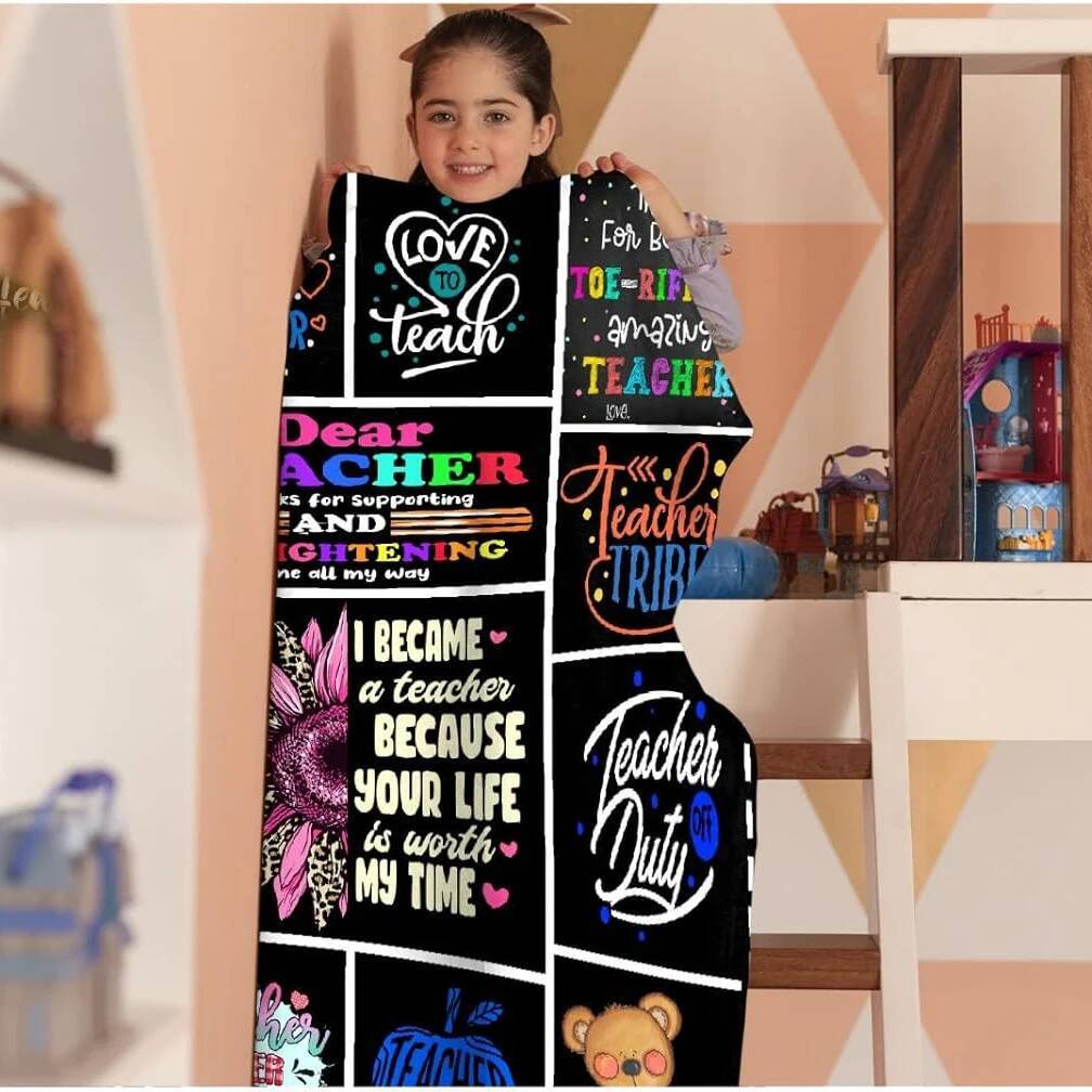 Back To School Teachers' Day Gift Blanket, Gifts For Teachers Throw  Soft Cozy Educational Blankets For Couch Bed Sofa Chair