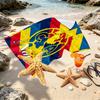 Custom Name Personalized Club America Print Beach Towel, for Trip Camping Beach Party Home Decor, Birthday Gift for Family & Friends