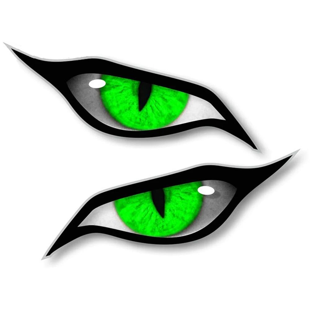 3D Stereo Reflective Eyes Stickers for Car Rearview Mirror Auto Strong Reflective Cat Eyes Waterproof for Truck SUV Car Stickers