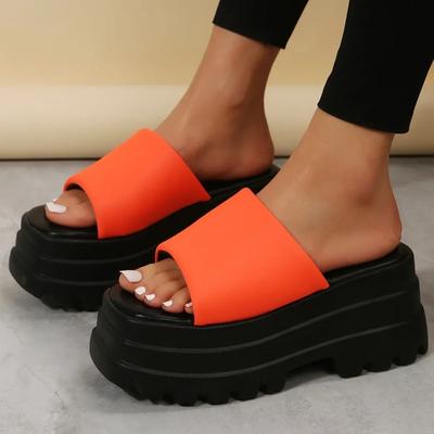 Fashion Women Slippers Flip-Flops Ladies Summer Fashion Wedge Heels Shoes Women High Platform Slippers Outdoor Sandals Plus Size 35-43