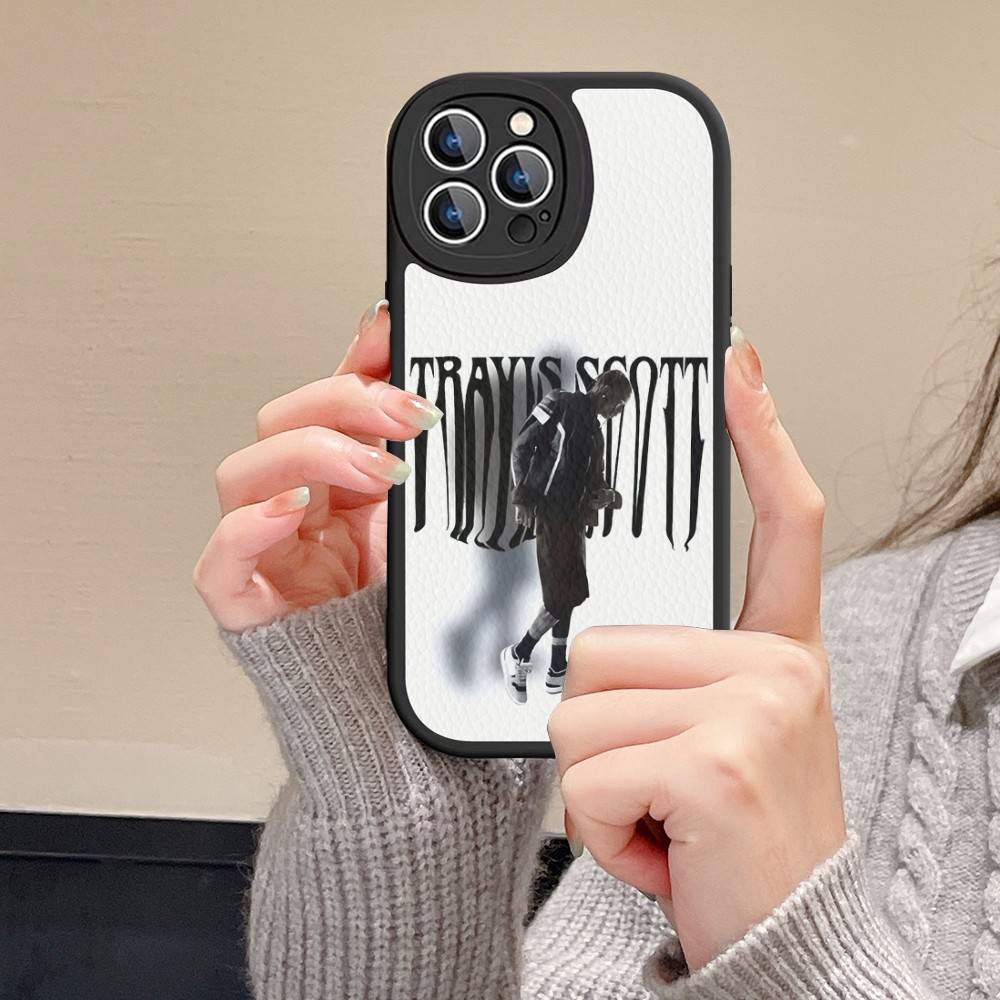 Luxury Travis Scott Cactus Jack Leather Phone Case For IPhone 16 15 14 13 11 12 Pro Max Mini Plus Back Cover