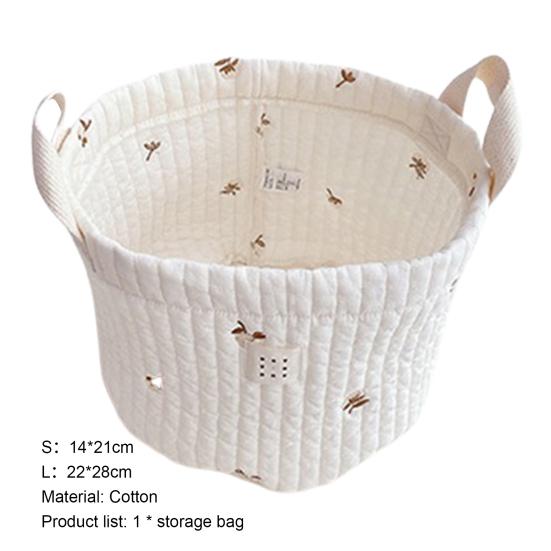 Storage Basket Soft Texture Wide Application Cotton Assorted Cartoon Organizer Box Household Supplies