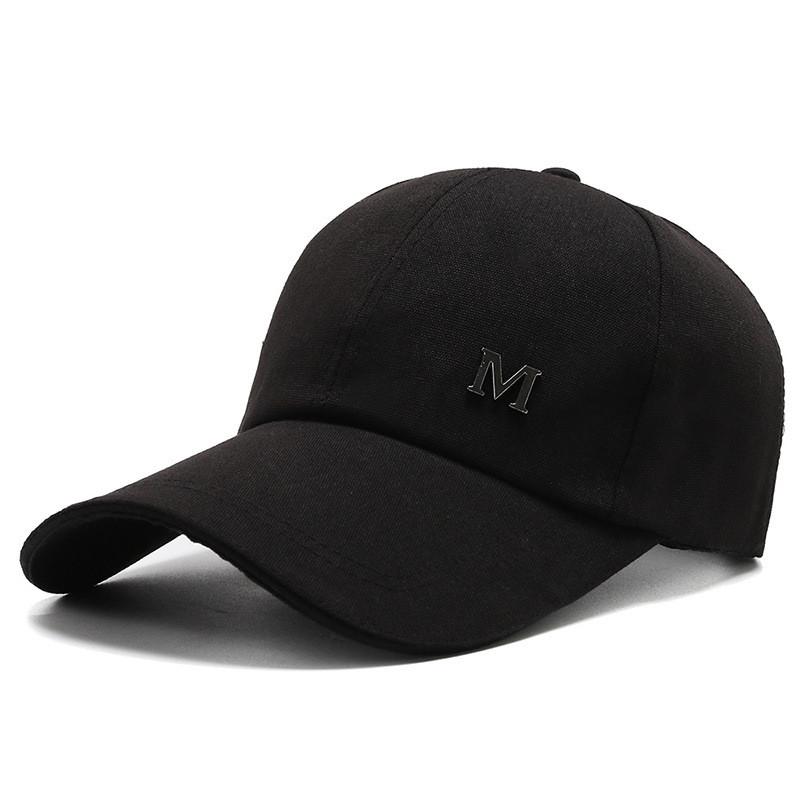 

Бейсболка с буквой M, регулируемая, дышащая, для защиты от солнца на открытом воздухе, подарок чёрный