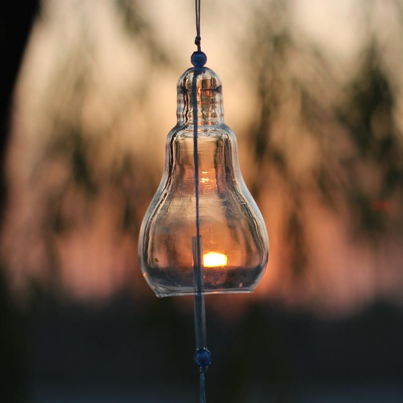 Hand-Painted Glass Wind Chimes for Student DIY Projects and Outdoor Decor