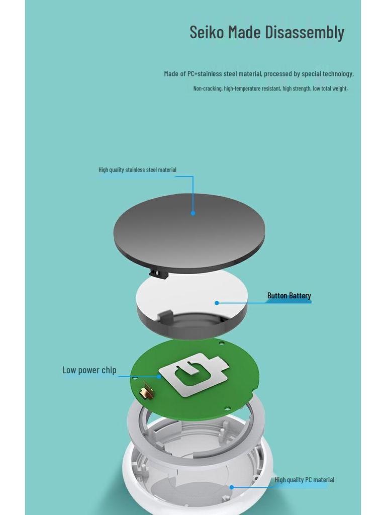 Mini Bluetooth Smart Locator Keychain: Two-way Item Finder & Pet Anti-Lost Alarm