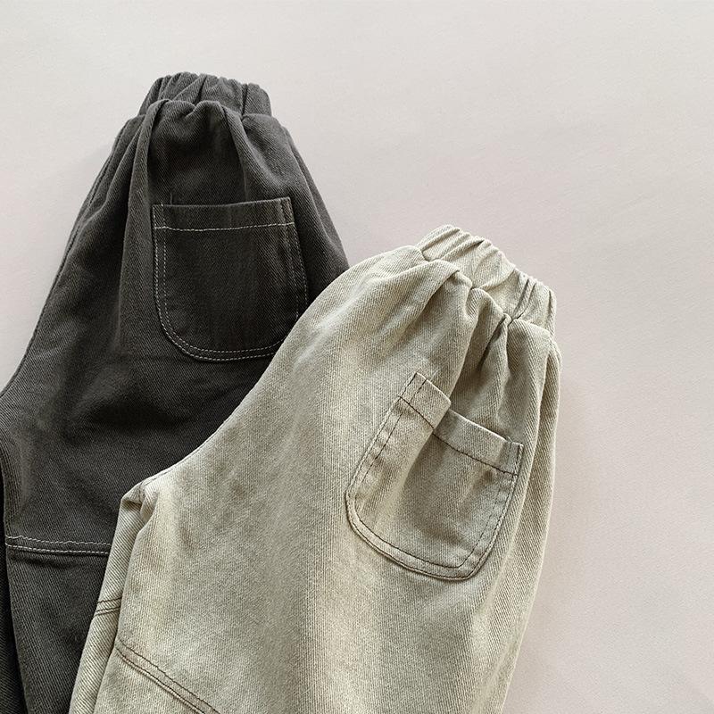 Boys and Girls Pants Loose Casual Wide Leg Harem Pants Baby Korean Stylish Outerwear Pants