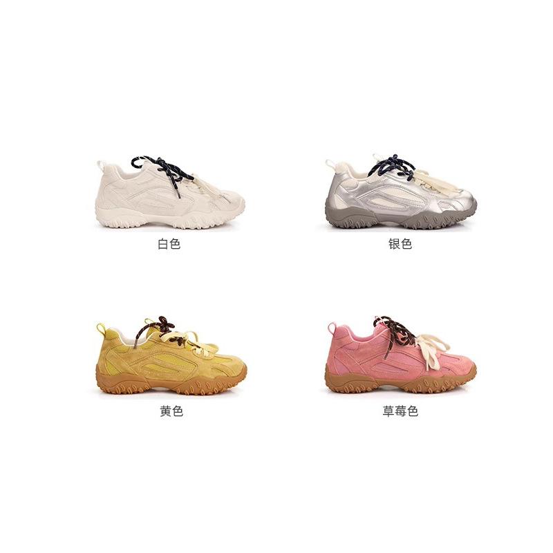 Grape Mother Studiolee Summer New Classic Soft Baseplate Shoes Round Head Splicing Breathable German Training Forrest Gump Shoes Women
