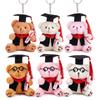 6 Mini Graduation Bear Stuffed Animals 4.7-Inch Small Plush Bear Straps With Certificates And Hats For Graduation Ceremony Party