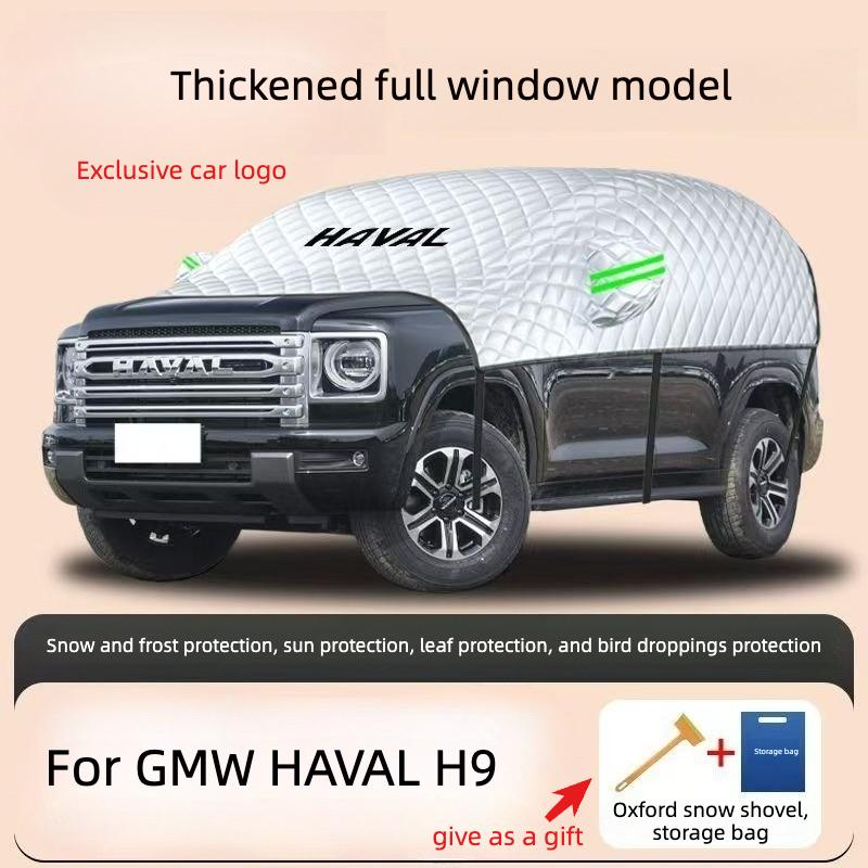 For GMW HAVAL H9 2022 - 2026 Car Cover Outdoor Sun Shade Anti-UV Snow Anti-icing Proof Protective Cover Easy To Store
