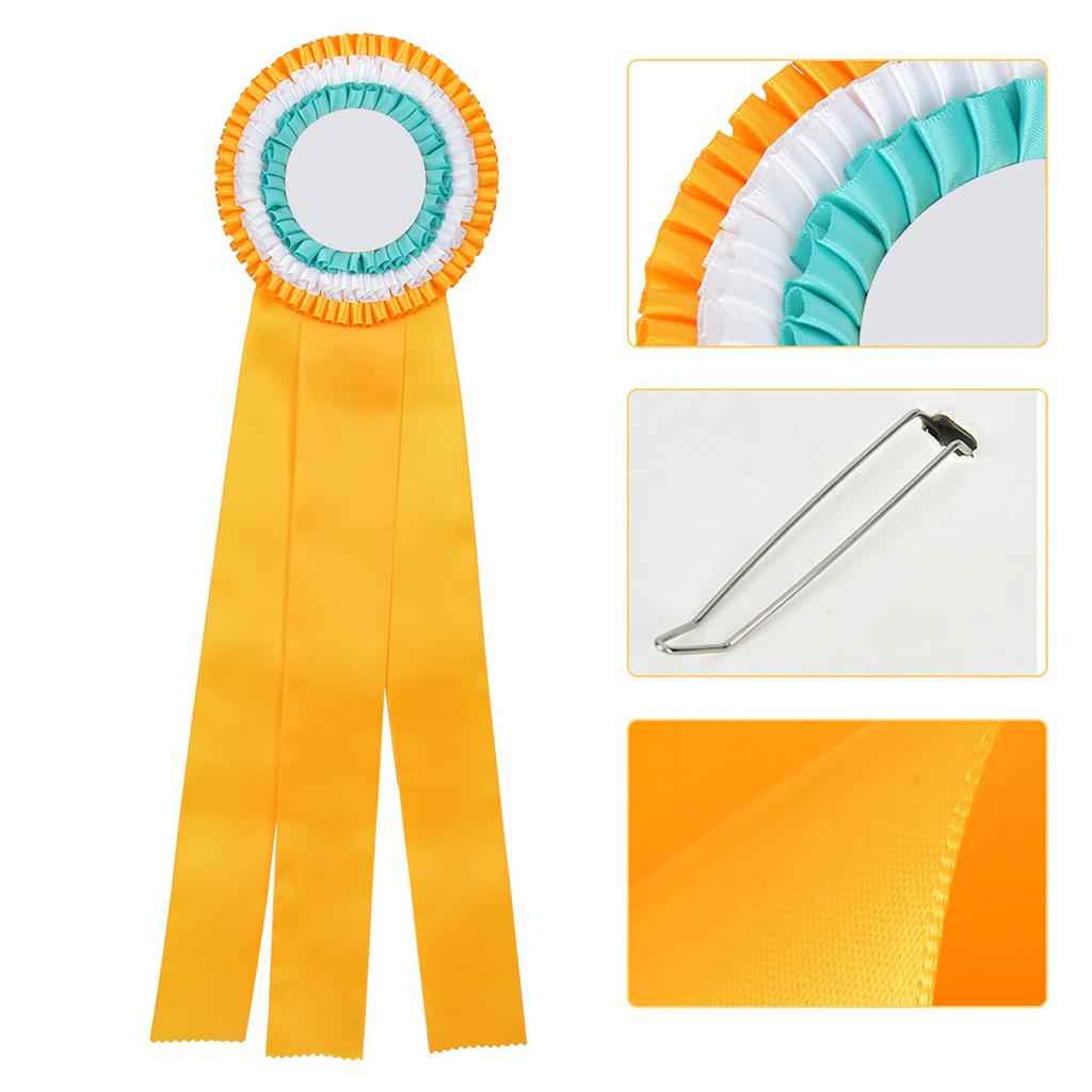 Generous Ribbon Rosette Badge Pin  s Medal Class   Award
